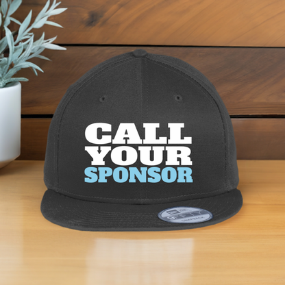 Recovery Hat | Recovery Worldwide | Call Your Sponsor Unisex Flat Bill