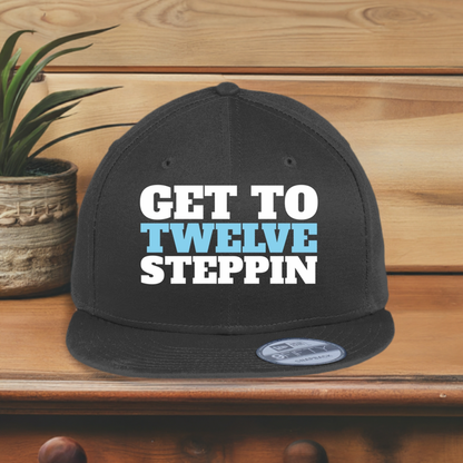 Recovery Hat | Recovery Worldwide | Get To Twelve Steppin Unisex Flat BIll